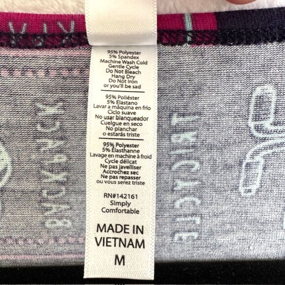 Lot of 2 LuLaRoe Disney Toy Story Irma Tunics Womens SZ M Blue & Black Long Tops - Picture 10 of 12